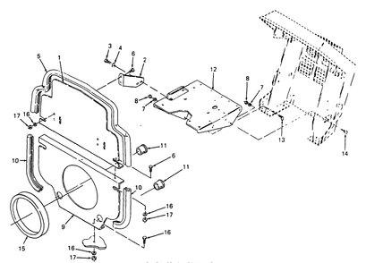 Battery Tray And Bulkhead Diagram and Parts List for 2284 864501-899000-145734100-146734100-14A734100 Cub Cadet Lawn Tractor